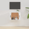 væghængt tv-skab 57x34,5x40 cm hvid højglans