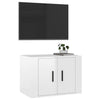 væghængt tv-skab 57x34,5x40 cm hvid højglans