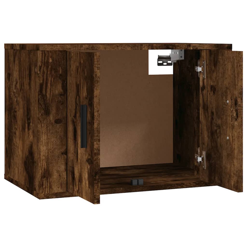 væghængt tv-skab 57x34,5x40 cm røget egetræsfarve