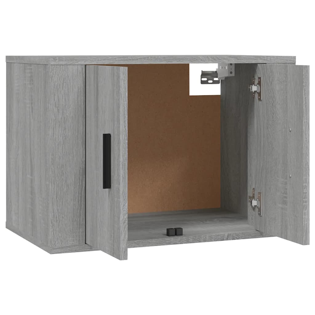 væghængt tv-skab 57x34,5x40 cm grå sonoma-eg