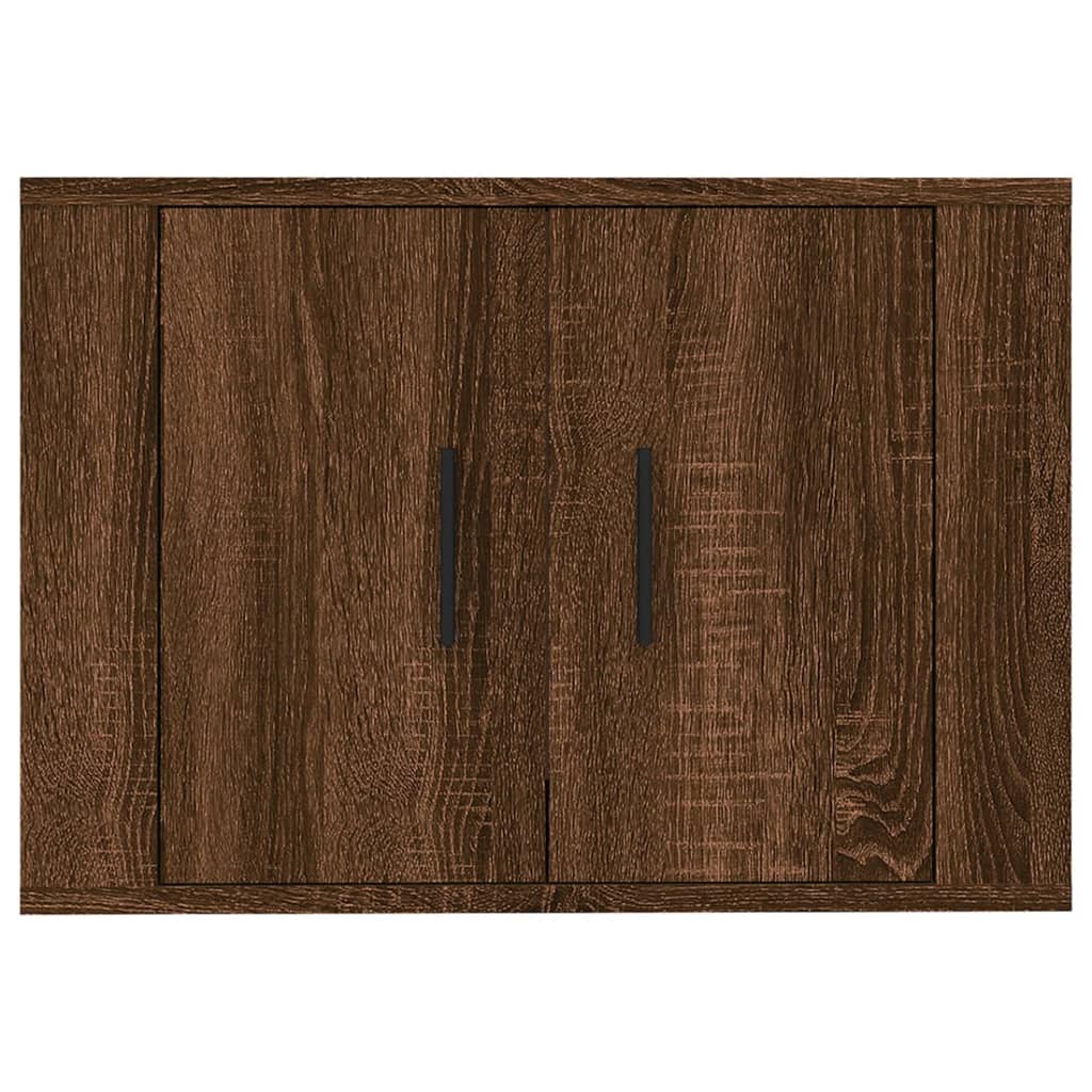 væghængt tv-skab 57x34,5x40 cm brun egetræsfarve