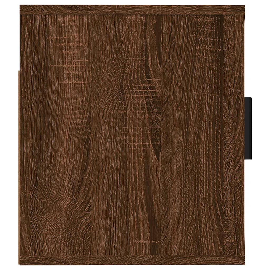 væghængt tv-skab 57x34,5x40 cm brun egetræsfarve