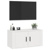 væghængt tv-skab 80x34,5x40 cm hvid