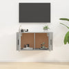væghængt tv-skab 80x34,5x40 cm betongrå