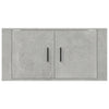 væghængt tv-skab 80x34,5x40 cm betongrå