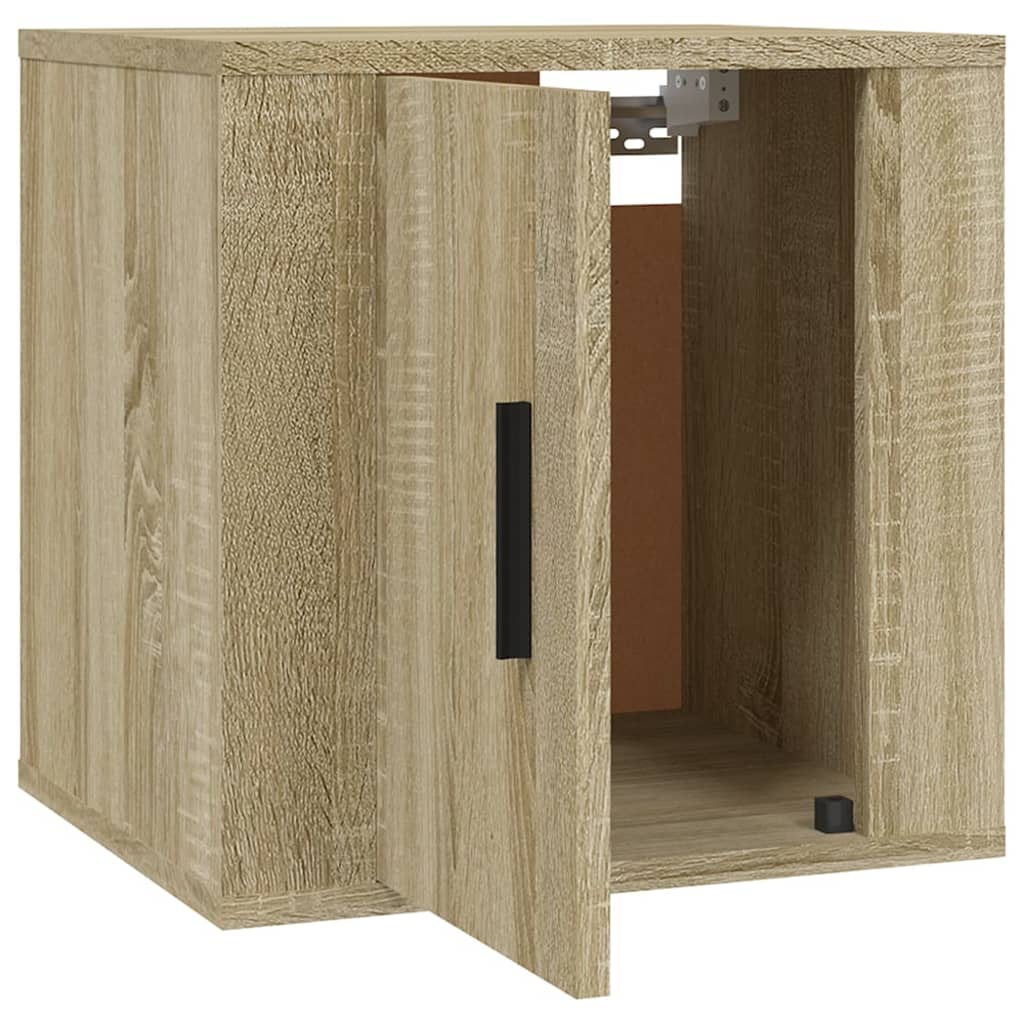 væghængt tv-skab 40x34,5x40 cm sonoma-eg