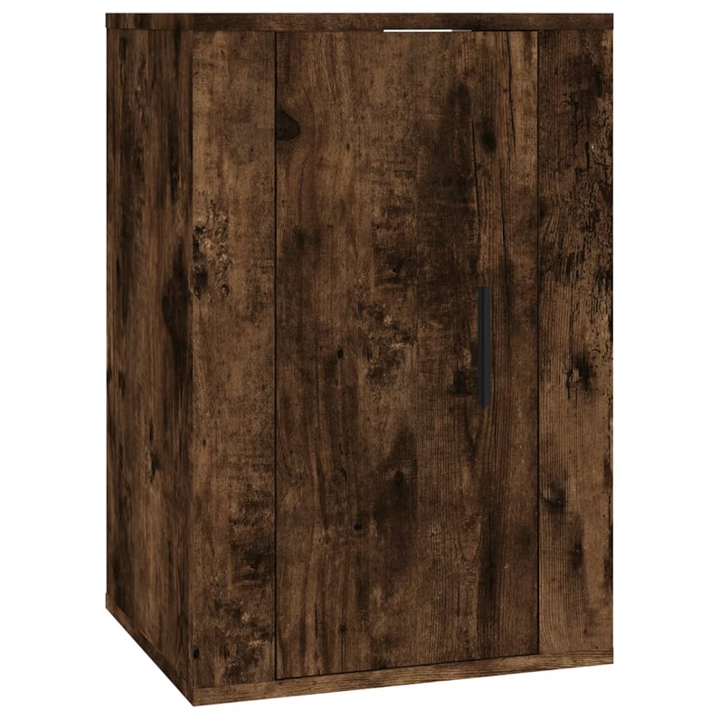 væghængt tv-skab 40x34,5x60 cm røget egetræsfarve