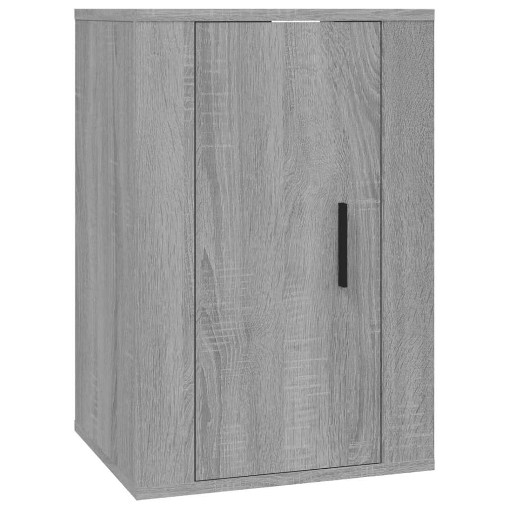 væghængt tv-skab 40x34,5x60 cm grå sonoma-eg
