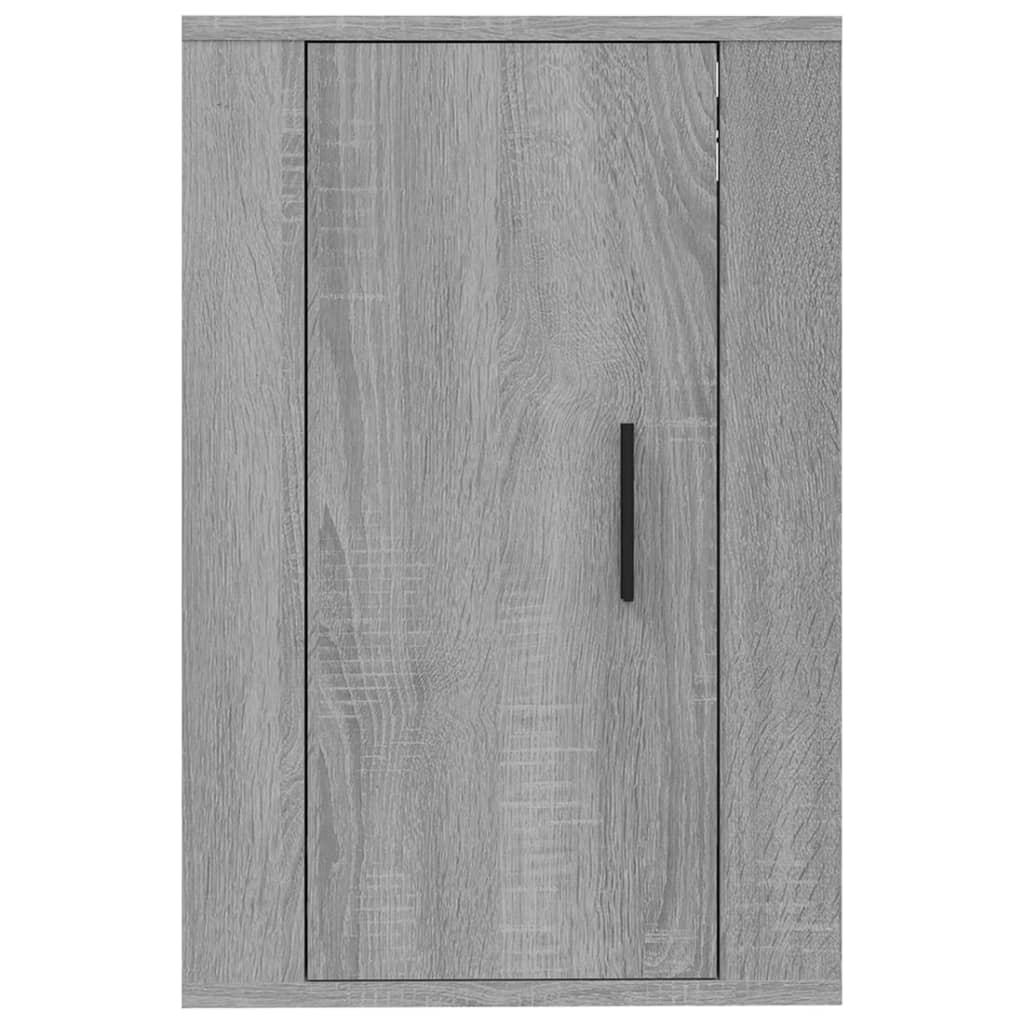 væghængt tv-skab 40x34,5x60 cm grå sonoma-eg
