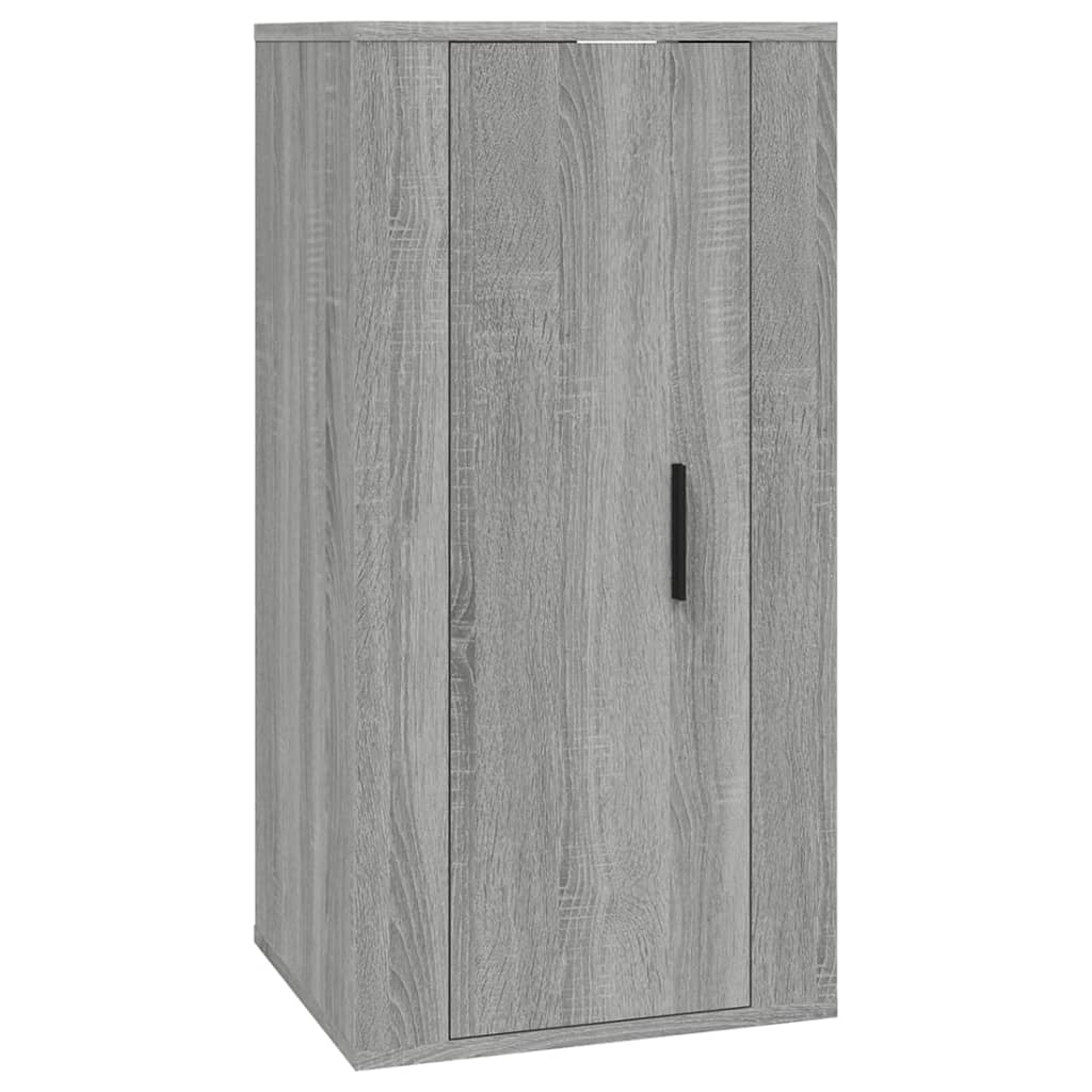 væghængt tv-skab 40x34,5x80 cm grå sonoma
