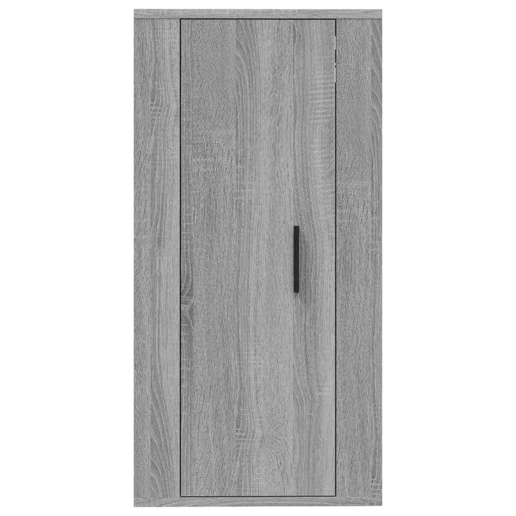 væghængt tv-skab 40x34,5x80 cm grå sonoma