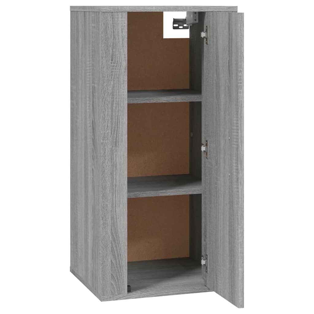 væghængt tv-skab 40x34,5x80 cm grå sonoma