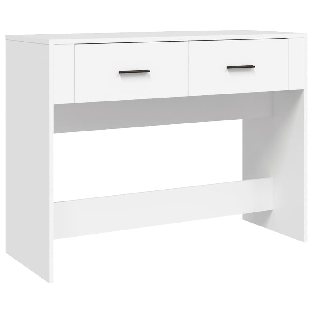 konsolbord 100x39x75 cm konstrueret træ hvid