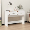 konsolbord 100x39x75 cm konstrueret træ hvid