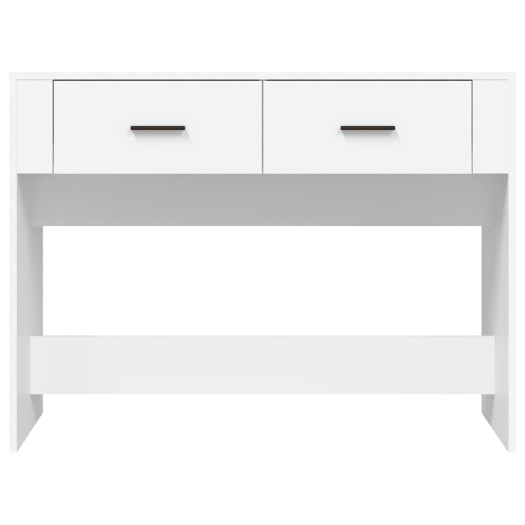 konsolbord 100x39x75 cm konstrueret træ hvid