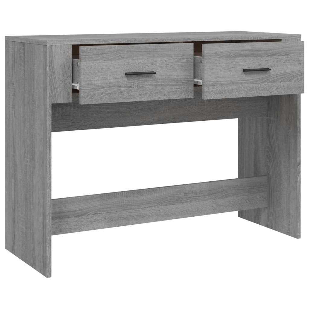 konsolbord 100x39x75 cm konstrueret træ Grå sonoma-eg