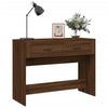 konsolbord 100x39x75 cm konstrueret træ Brun egetræ