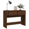 konsolbord 100x39x75 cm konstrueret træ Brun egetræ