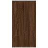 konsolbord 100x39x75 cm konstrueret træ Brun egetræ