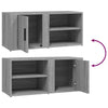 tv-skabe 2 stk. 80x31,5x36 cm konstrueret træ grå sonoma-eg