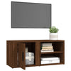 tv-bord 80x31,5x36 cm konstrueret træ brun egetræsfarve