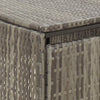 enkelt skraldespandsskjuler 70x80x117 cm polyrattan grå