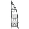 blomsterstativ 56x30x96 cm stål sort