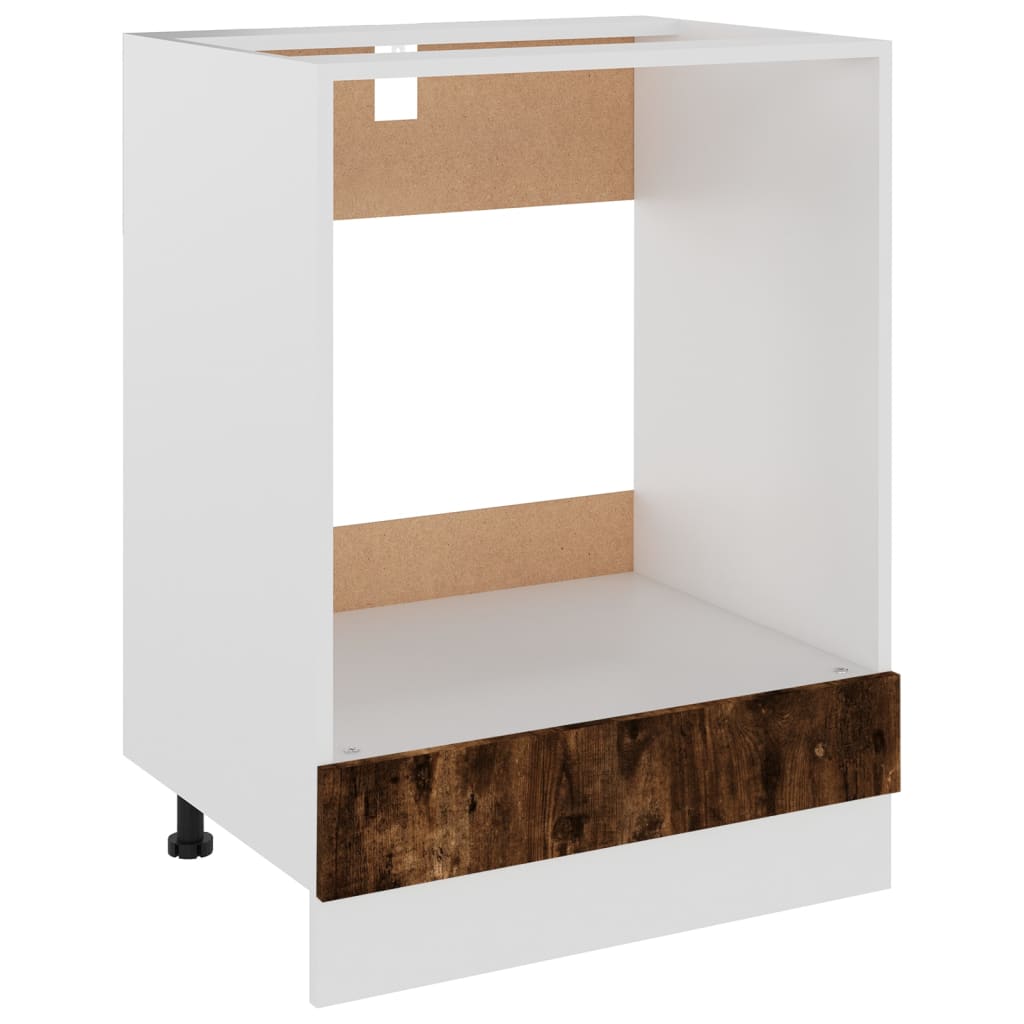ovnskab "Riga" røget eg 60x46x81,5 cm konstrueret træ