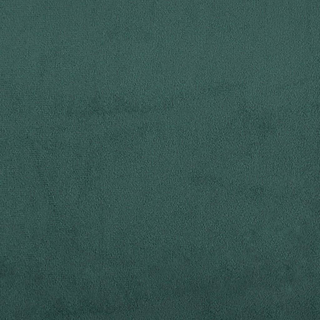 bænk 108x79x79 cm fløjl mørkegrøn
