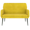 bænk 108x79x79 cm velour gul