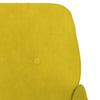 bænk 108x79x79 cm velour gul