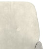 bænk 108x79x79 cm velour cremefarvet