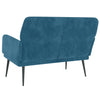 bænk 108x79x79 cm velour blå