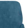 bænk 108x79x79 cm velour blå