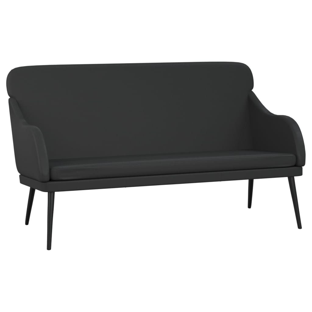 bænk 110x76x80 cm kunstlæder sort