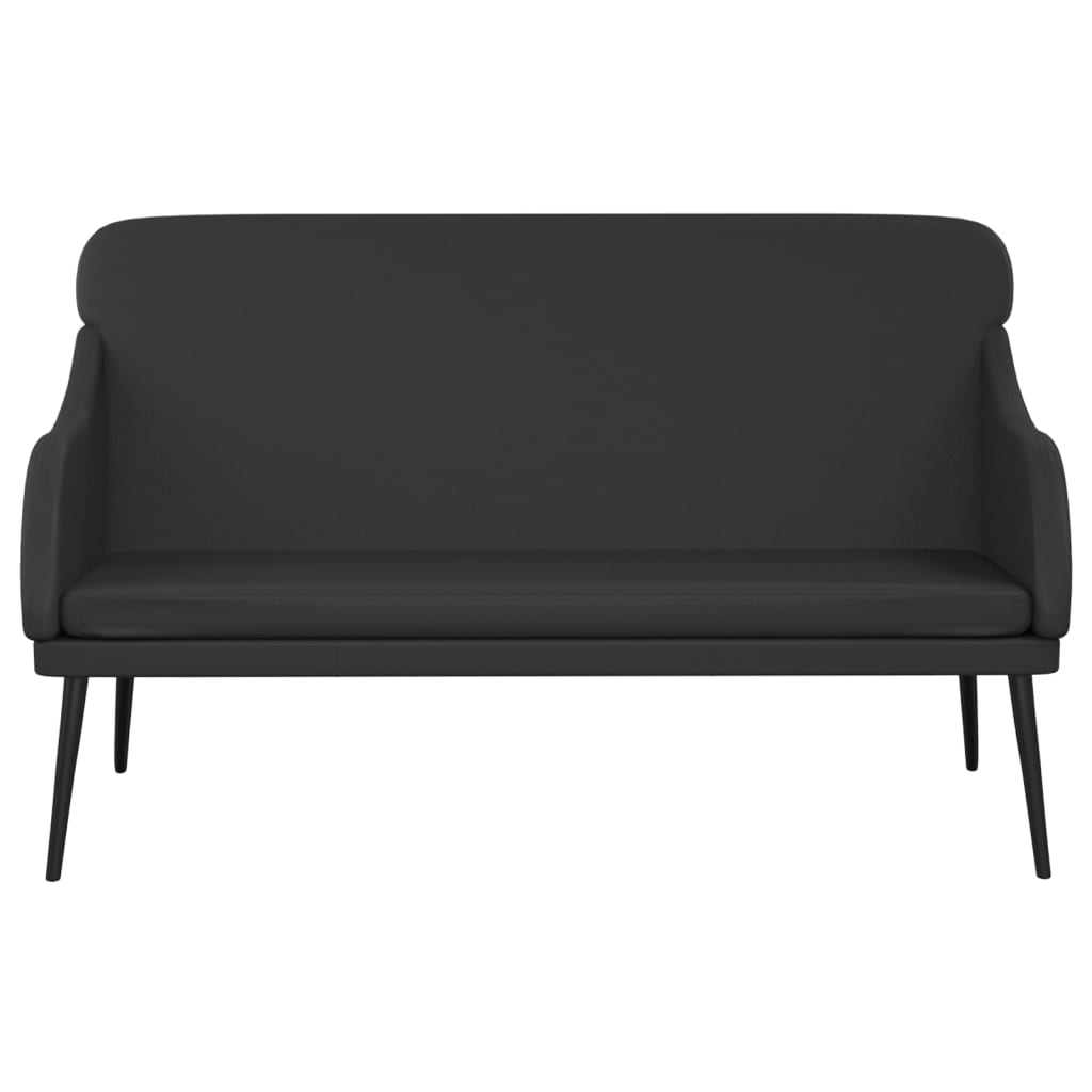 bænk 110x76x80 cm kunstlæder sort