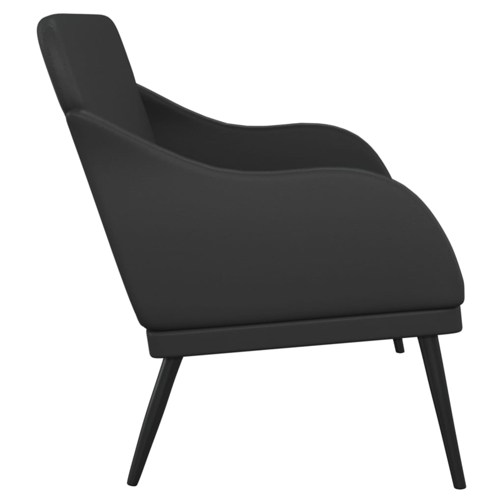bænk 110x76x80 cm kunstlæder sort