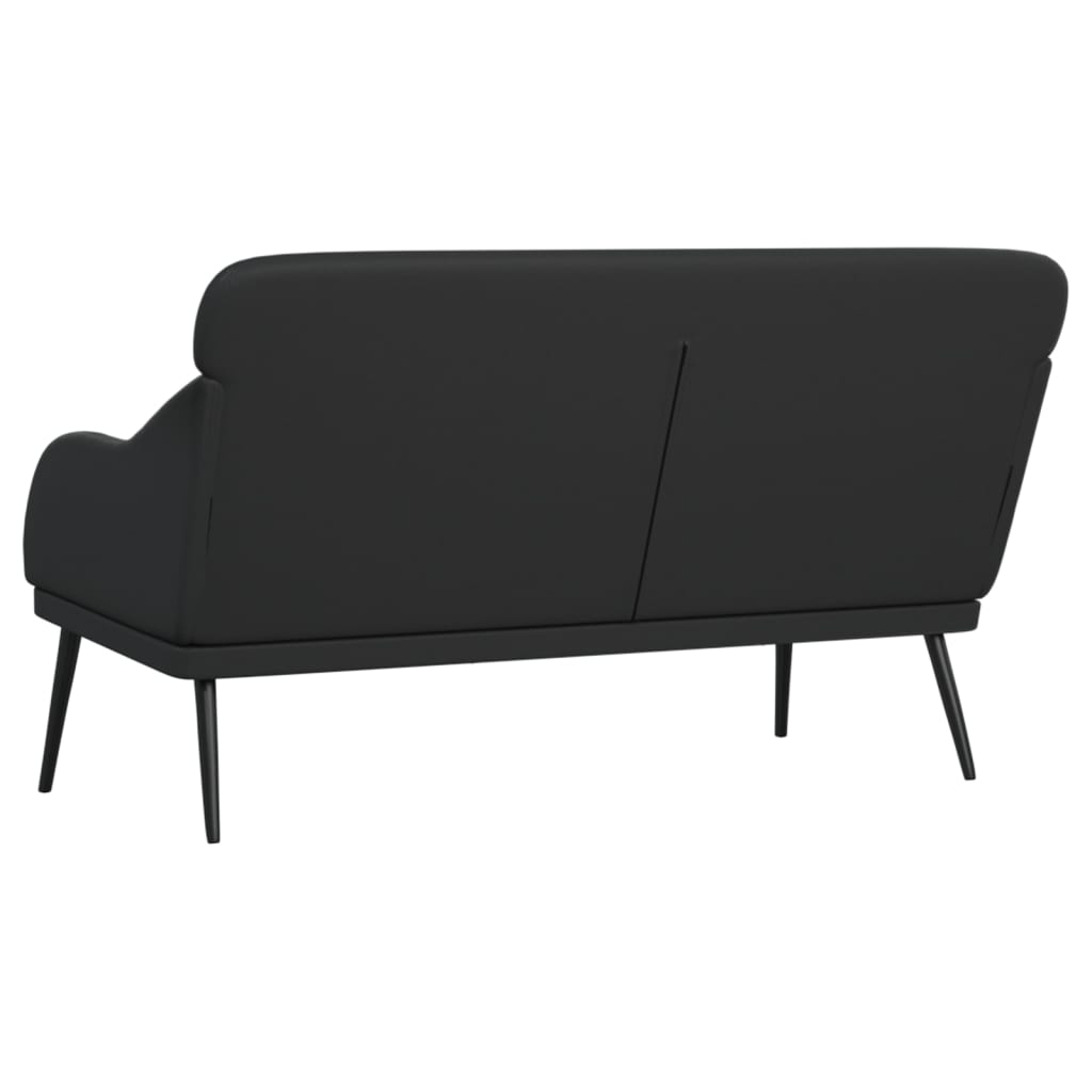 bænk 110x76x80 cm kunstlæder sort