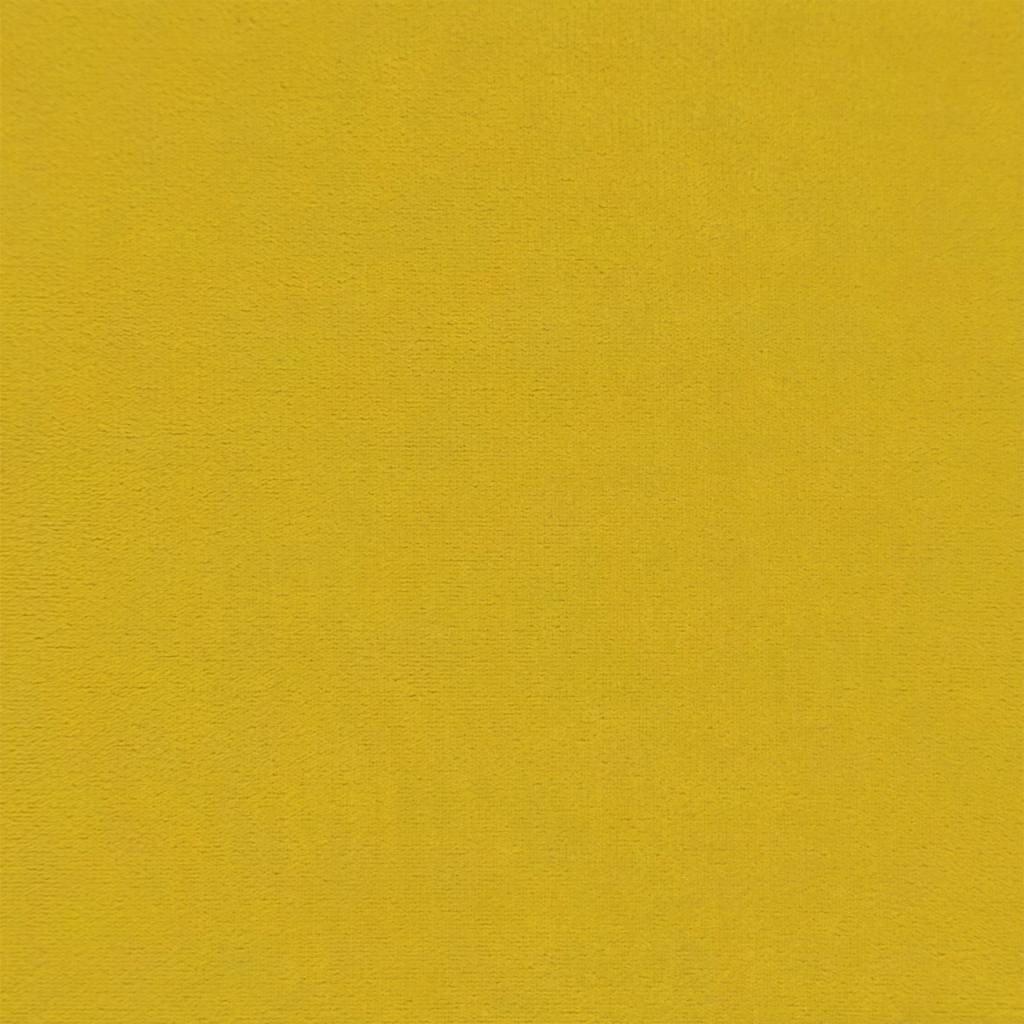 bænk 110x76x80 cm velour gul