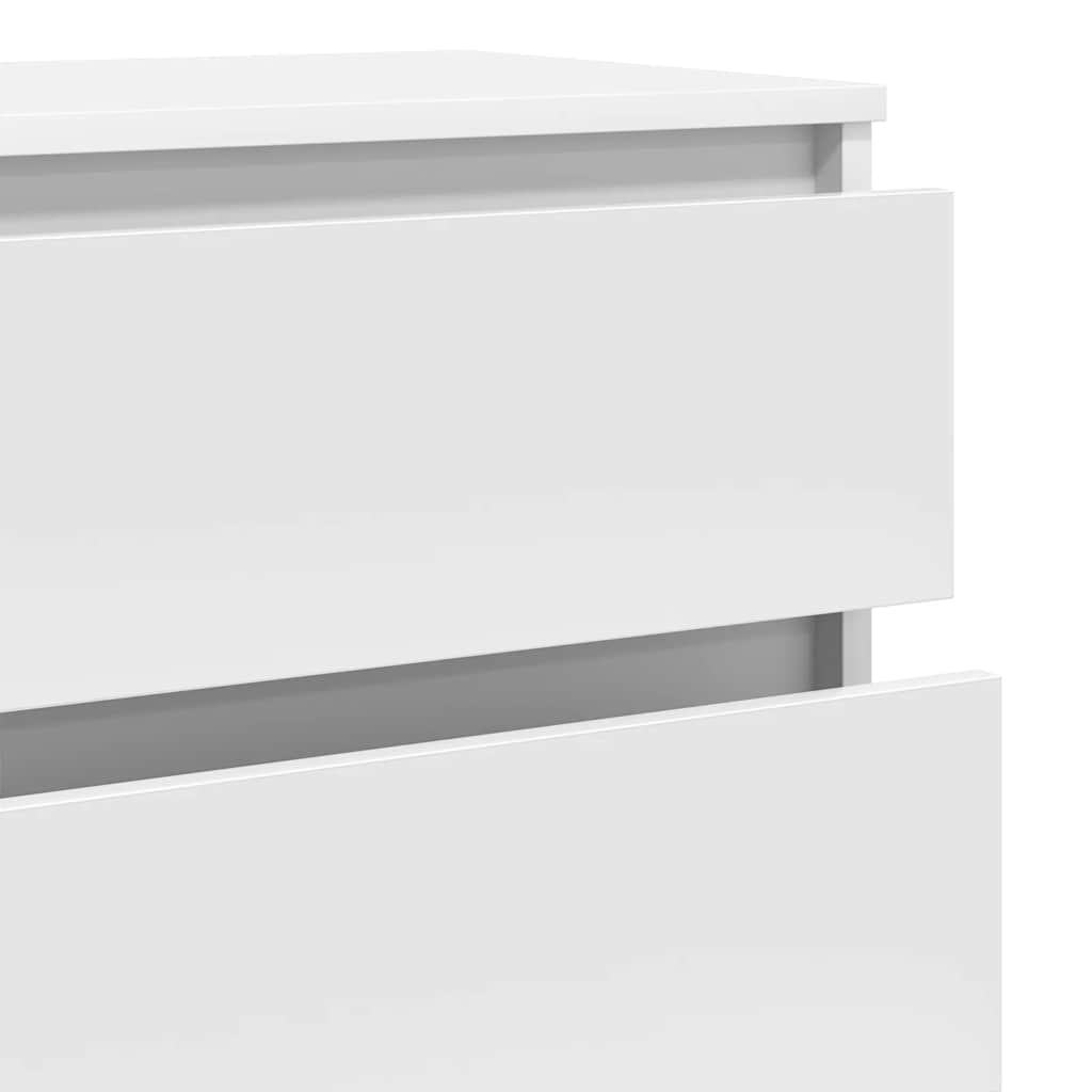 skuffeskab 60x36x103 cm konstrueret træ hvid