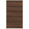 kommode 60x36x103 cm konstrueret træ brun egetræsfarve