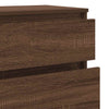 kommode 60x36x103 cm konstrueret træ brun egetræsfarve