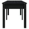 2-personers havebænk 159,5x44x45 cm massivt fyrretræ sort