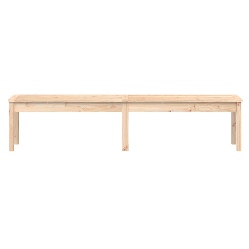 2-personers havebænk 203,5x44x45 cm massivt fyrretræ