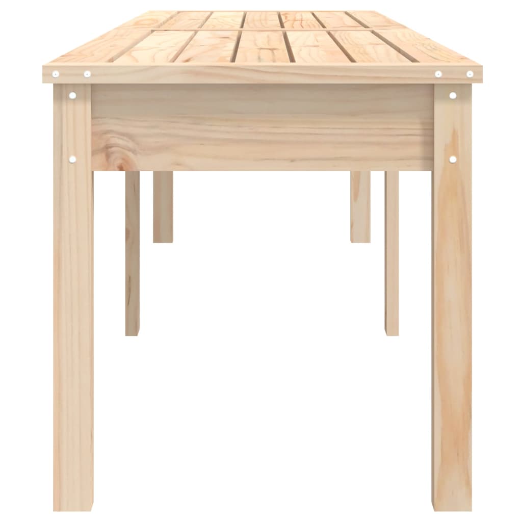 2-personers havebænk 203,5x44x45 cm massivt fyrretræ