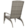 Adirondack-havestol polyrattan grå