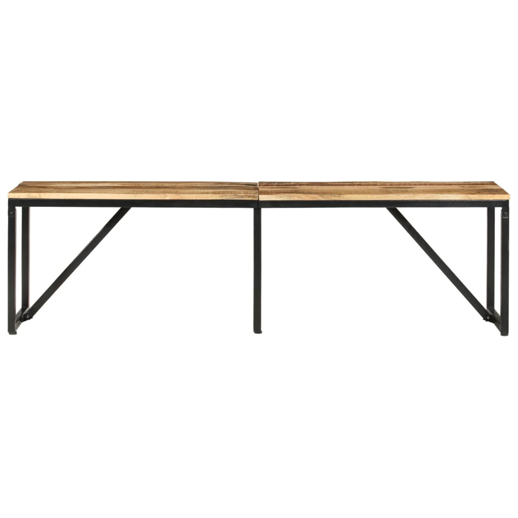 bænk 160x35x46 cm massivt mangotræ