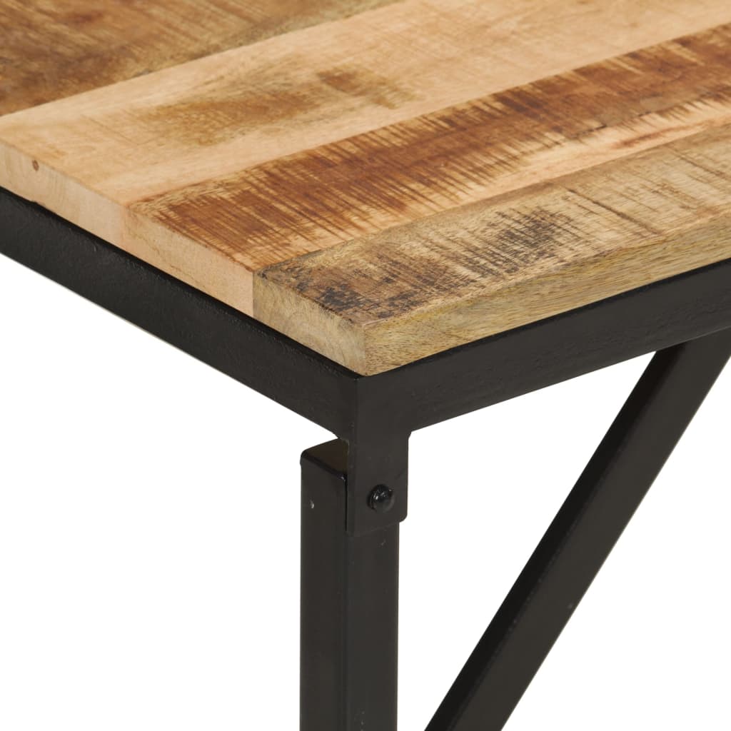 bænk 160x35x46 cm massivt mangotræ