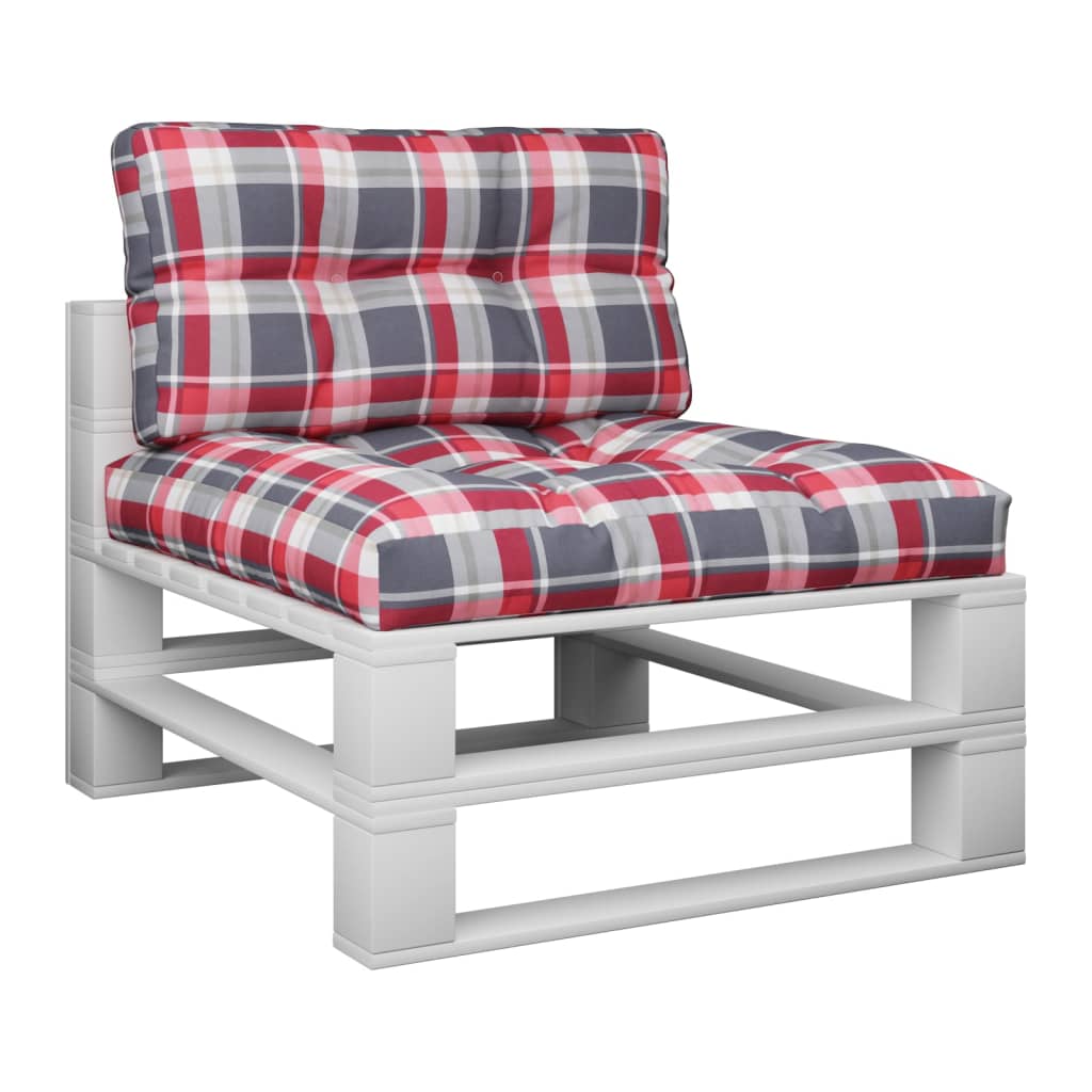 pallehynder 2 stk. stof rødternet