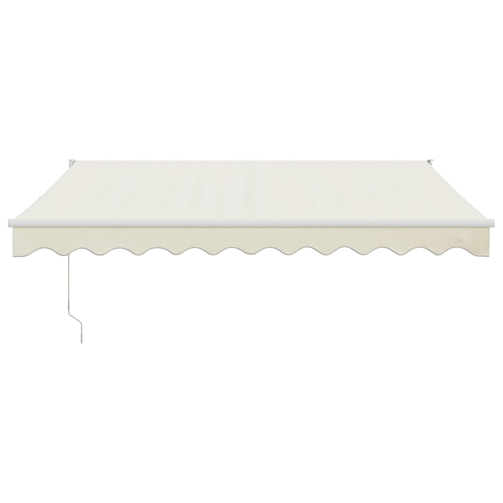 foldemarkise manuel betjening 3,5x2,5 m stof aluminium creme